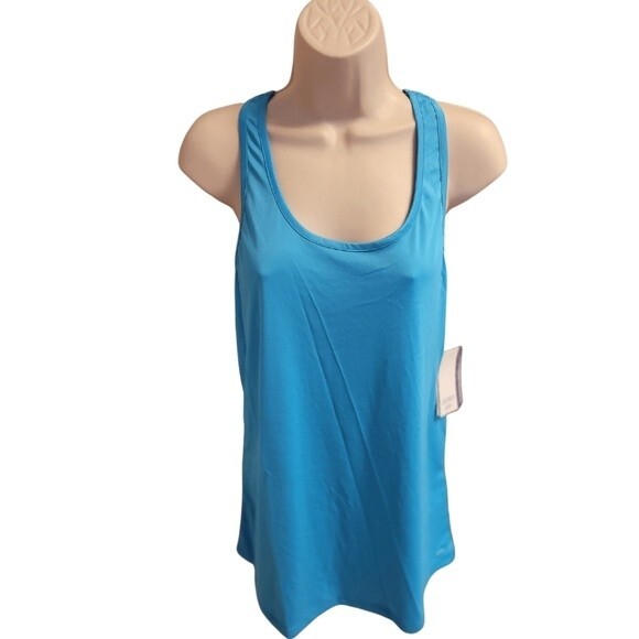 Jockey NWT Blue Sport/Pool Racerback Tank Top Size Large - Picture 1 of 3